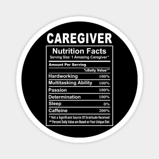 Caregiver Nutrition Facts Magnet